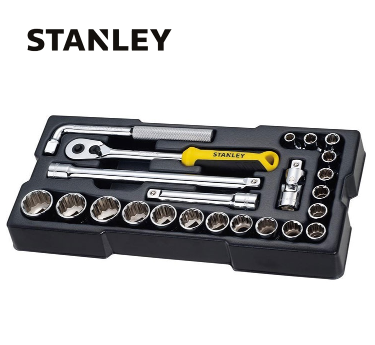 ĐẦU TUÝP BỘ 23PC 1/2 INCH 12 PT MET STANLEY 74726-8C