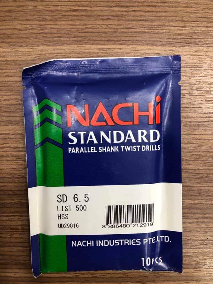 MŨI KHOAN TRỤ THÉP GIÓ NACHI L500 6.1MM