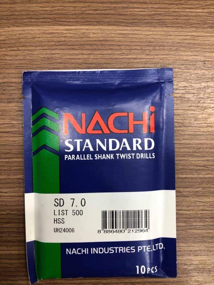 MŨI KHOAN TRỤ THÉP GIÓ NACHI L500 7.1MM