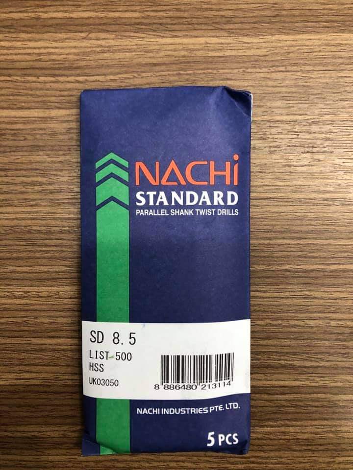 MŨI KHOAN TRỤ THÉP GIÓ NACHI L500 8.5MM