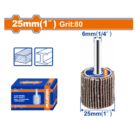 NHÁM XẾP TRỤ 25X6MM 80# WADFOW WYW2503