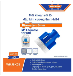 MŨI KHOAN RÚT LÕI ĐẦU KIM CƯƠNG 8MM-M14 WADFOW WKJ8K08