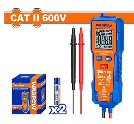 ĐỒNG HỒ VẠN NĂNG KỸ THUẬT SỐ CAT II 2000 SỐ ĐẾM WADFOW WDM3502