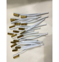 BÀN CHẢI SỢI THAU CÁN NHỰA TRẮNG 3 HÀNG TLT-T01