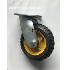 BÁNH XE CAO SU MÂM VÀNG 150MM CỐ ĐỊNH