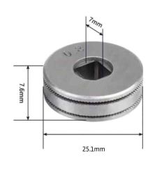 BÁNH XE DẪN DÂY HÀN MIG 135E RÃNH 0.6-0.8MM ĐƯỜNG KÍNH 25X7MM DAQIN DQ-BX68