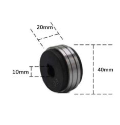 BÁNH XE DẪN DÂY HÀN MIG PANA 350A RÃNH 0.8-0.8MM ĐƯỜNG KÍNH 40X10MM DAQIN DQ-BXP8