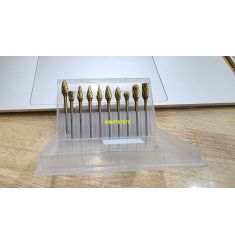 BỘ MŨI MÀI HỢP KIM PHỦ TIN 10 MŨI 3X6MM TLT-MM2002