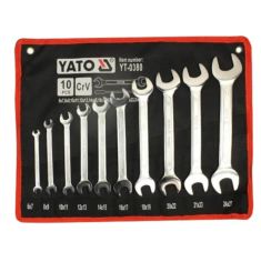 BỘ 10 CỜ LÊ 2 ĐẦU MIỆNG MỜ 6-27MM YATO YT-0380