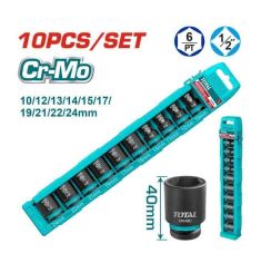 BỘ 10 ĐẦU TUÝP LỤC GIÁC 1/2 INCH DR TOTAL THISTD12106