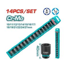 BỘ 14 ĐẦU TUÝP LỤC GIÁC 1/2 INCH DR TOTAL THISTD12146