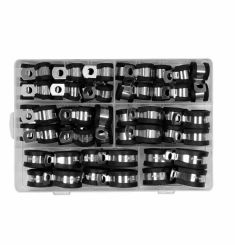 BỘ 52 KẸP INOX CHỮ R LÓT CAO SU ĐỦ SIZE YATO YT-067834