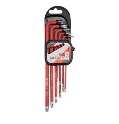 BỘ 9 LỤC GIÁC SAO DÀI CHỮ T CÓ LỖ T10-T50 MÀU ĐỎ YATO YT-0563