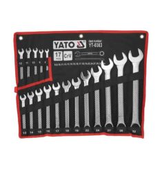 BỘ CỜ LÊ VÒNG MIỆNG 17 CHI TIẾT 8-32MM CHUẨN DIN 3113 YATO YT-0363
