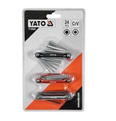 BỘ LỤC GIÁC ĐA NĂNG 24 ĐẦU HỆ MÉT, HỆ INCH, ĐẦU SAO YATO YT-05640