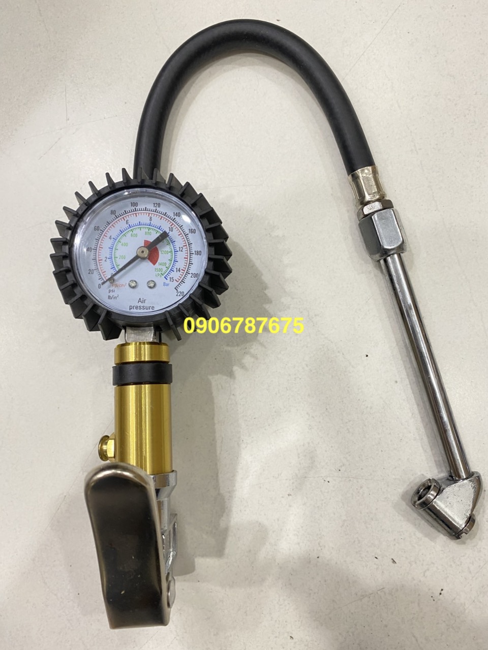 TAY BƠM LỐP XE ĐỨNG CÓ ĐỒNG HỒ BL-02