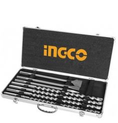 BỘ MŨI KHOAN BÊ TÔNG GÀI SDS MAX VÀ MŨI ĐỤC INGCO AKD5075