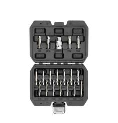BỘ TUÝP 1/4-3/8-1/2 INCH MŨI SAO VÀ LỤC GIÁC XOẮN THÁO ỐC VÍT HỎNG 19 CHI TIẾT YATO YT-04584