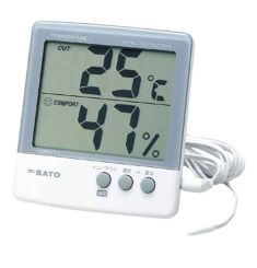 ĐỒNG HỒ ĐO NHIỆT ĐỘ, ĐỘ ẨM MÔI TRƯỜNG SATO PC-5000