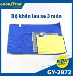 BỘ KHĂN LAU XE 1 BỘ/3 CÁI GY-2872 GOODYEAR
