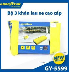 KHĂN LAU XE CAO CẤP 1 BỘ/3 CÁI GY-5599 GOODYEAR