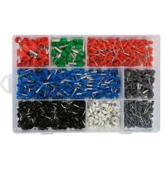 HỘP 1200 ĐẦU COS PIN RỖNG BẰNG ĐỒNG BỌC CÁCH ĐIỆN ĐỦ SIZE YATO YT-068914