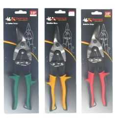 KÉO CẮT TÔN MŨI CONG TRÁI 10 INCH CÁN ĐỎ KORPER KP-15619-01-248