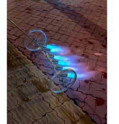 KHÒ GAS CÔNG NGHIỆP 5 ĐẦU 50MM CÓ BÁNH XE