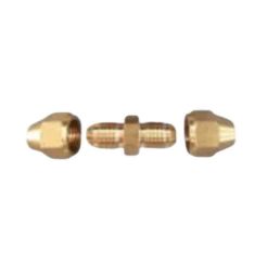 KHỚP NỐI ỐNG ĐỒNG 2 ĐẦU CÔN LỒI ĐẦU LÃ 8MM REN 12.7MM