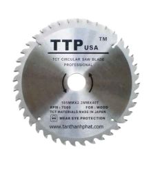 LƯỠI CƯA GỖ TCT 185MM 40 RĂNG TTP USA 222-185040-3