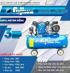 MÁY NÉN KHÍ DÂY ĐAI FUJIWA FU01V 3HP 100L