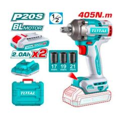 MÁY SIẾT BULOONG KHÔNG CHỔI THAN DÙNG PIN 20V TOTAL TIWLI2045