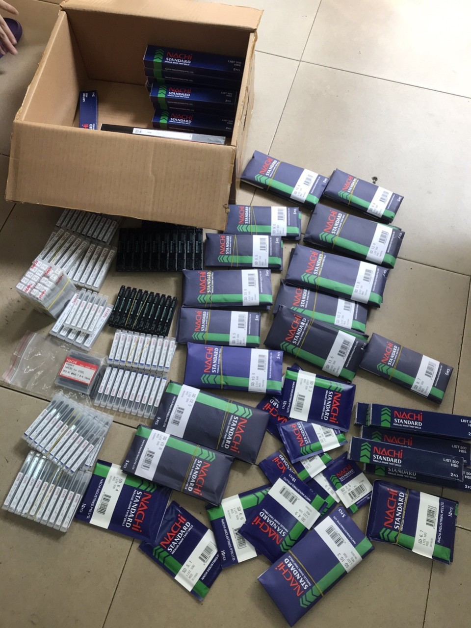 MŨI KHOAN TRỤ THÉP GIÓ NACHI L500 0.3MM