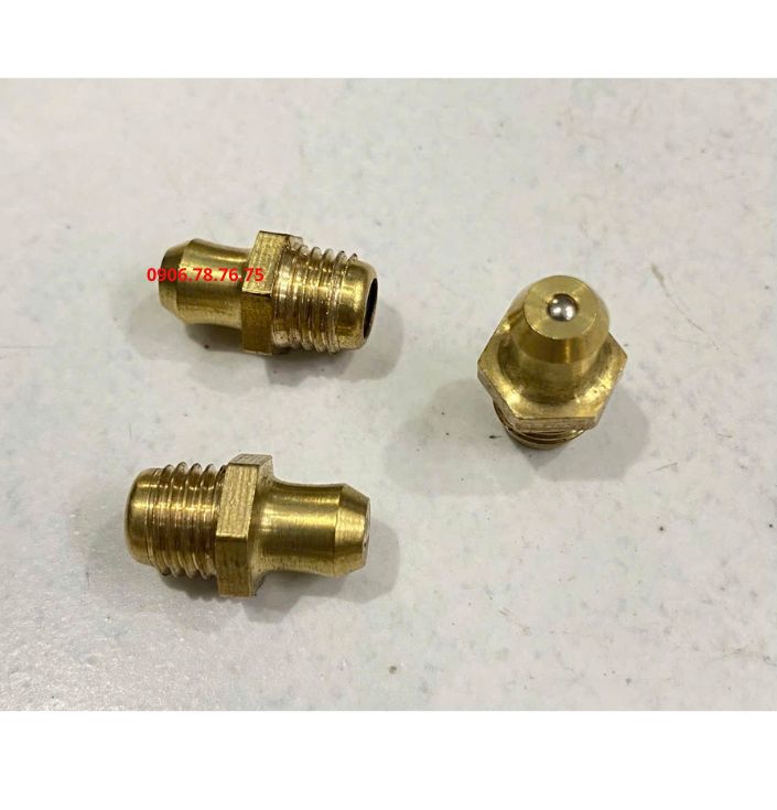 ỐC MỠ THAU THẲNG M6