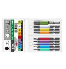 VỈ 9 MŨI VÍT ĐẦU LỤC GIÁC  ANEX ACHX9-65L