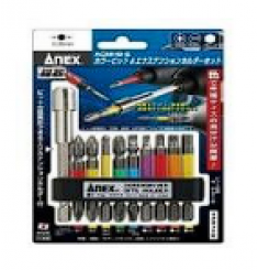 VỈ 9 MŨI VẶN VÍT VÀ ĐẦU NỐI VÍT ANEX ACMH9-E