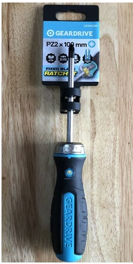 TUA VÍT RATCHET ĐẦU POZI SIZE ĐẦU SỐ 3 DÀI 150MM GEARDRIVE GDS66267