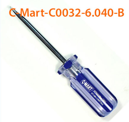 TUA VÍT DẸP CÁN MÀU C-MART C0032-6.040- 6.0*40-