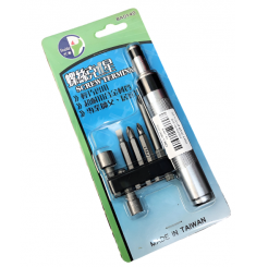 BỘ TUA VÍT ĐÓNG CHUYÊN NGHIỆP 8MM 6 ĐẦU BUDDY BA0140