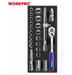 BỘ ĐẦU CỜ LÊ THAY THẾ (1 SET = 24 CÁI), KÍCH THƯỚC 1/2 INCH WORKPRO WP209041