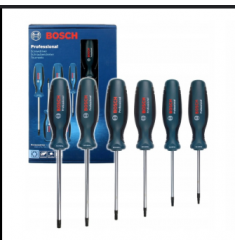 BỘ TUA VÍT 6 MÓN ĐẦU BÔNG TORX BOSCH 1600A01V09