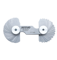 THƯỚC ĐO BÁN KÍNH 7.5-15MM 16*2PCS /±0.035MM ACCUD 941-015-32