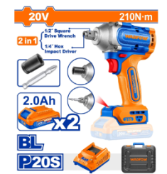 MÁY VẶN BU LÔNG & VẶN VÍT DÙNG PIN 20V WADFOW WCD3B21 