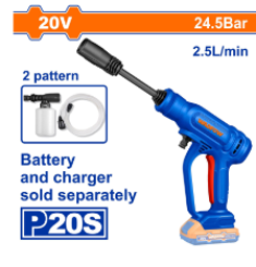 MÁY RỬA XE DÙNG PIN 20V WADFOW WQX0120
