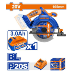 MÁY CƯA ĐĨA TRÒN DÙNG PIN 20V WADFOW WLWP5521