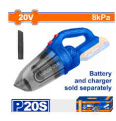 MÁY HÚT BỤI DÙNG PIN 20V WADFOW WLV2020 