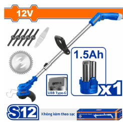 MÁY CẮT CỎ DÙNG PIN 12V WADFOW WGTS512