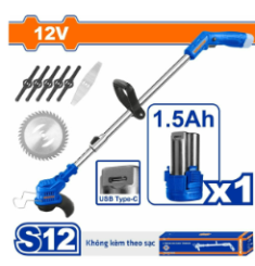 MÁY CẮT CỎ DÙNG PIN 12V WADFOW WGTS512