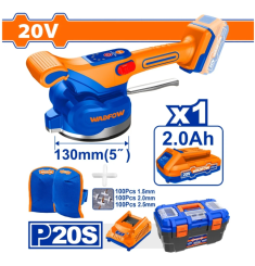 BỘ MÁY RUNG ỐP LÁT GẠCH DÙNG PIN 20V WADFOW WTVM1D125