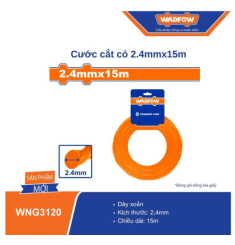 CƯỚC CẮT CỎ TRÒN XOẮN 2.4MMX12M WADFOW WNG3120